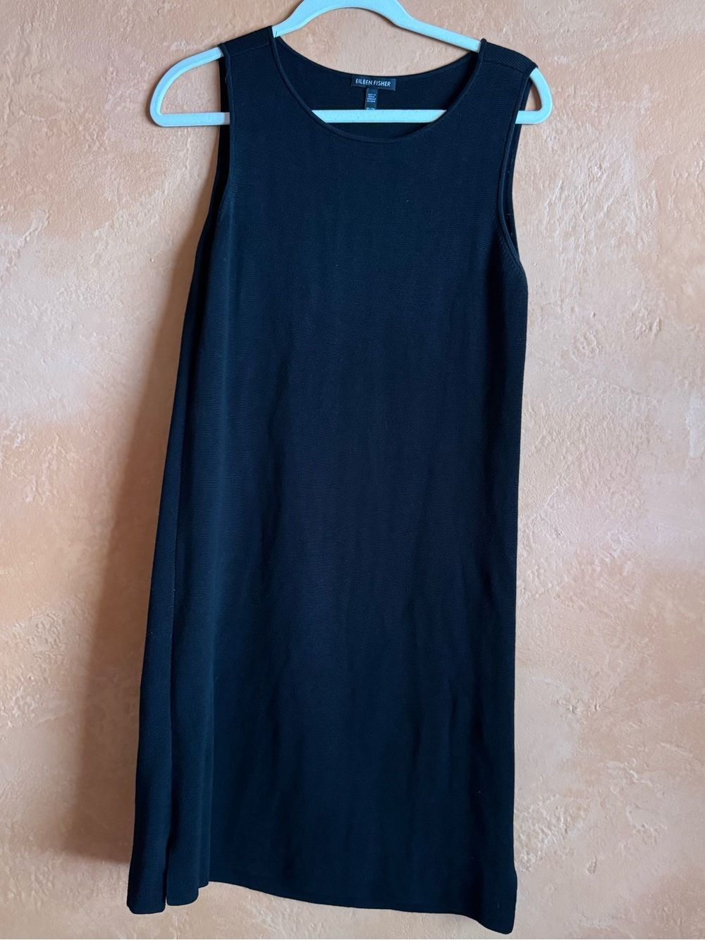 Eileen Fisher Organic Cotton Silk Knit Sleeveless Dress XS